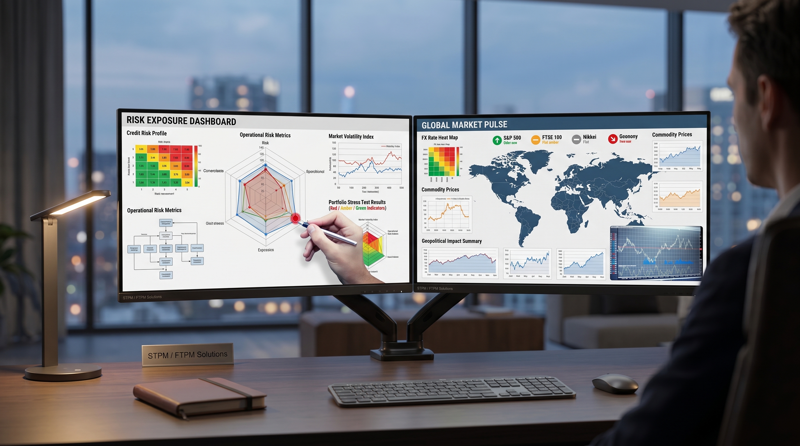 CTRM/ETRM Risk Exposure Dashboard and Global Market Pulse